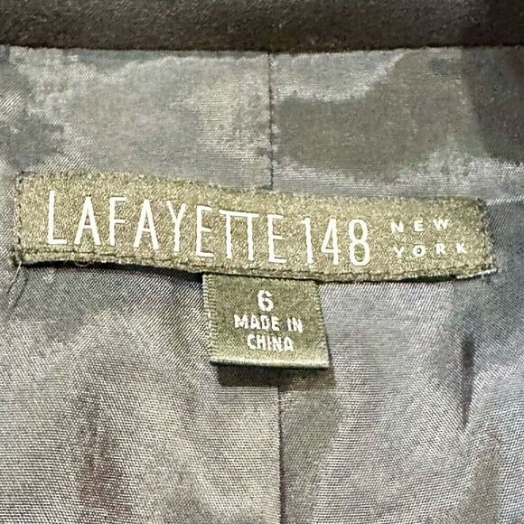 Lafayette 148 New York 2-Button Navy Blazer - Picture 3 of 5